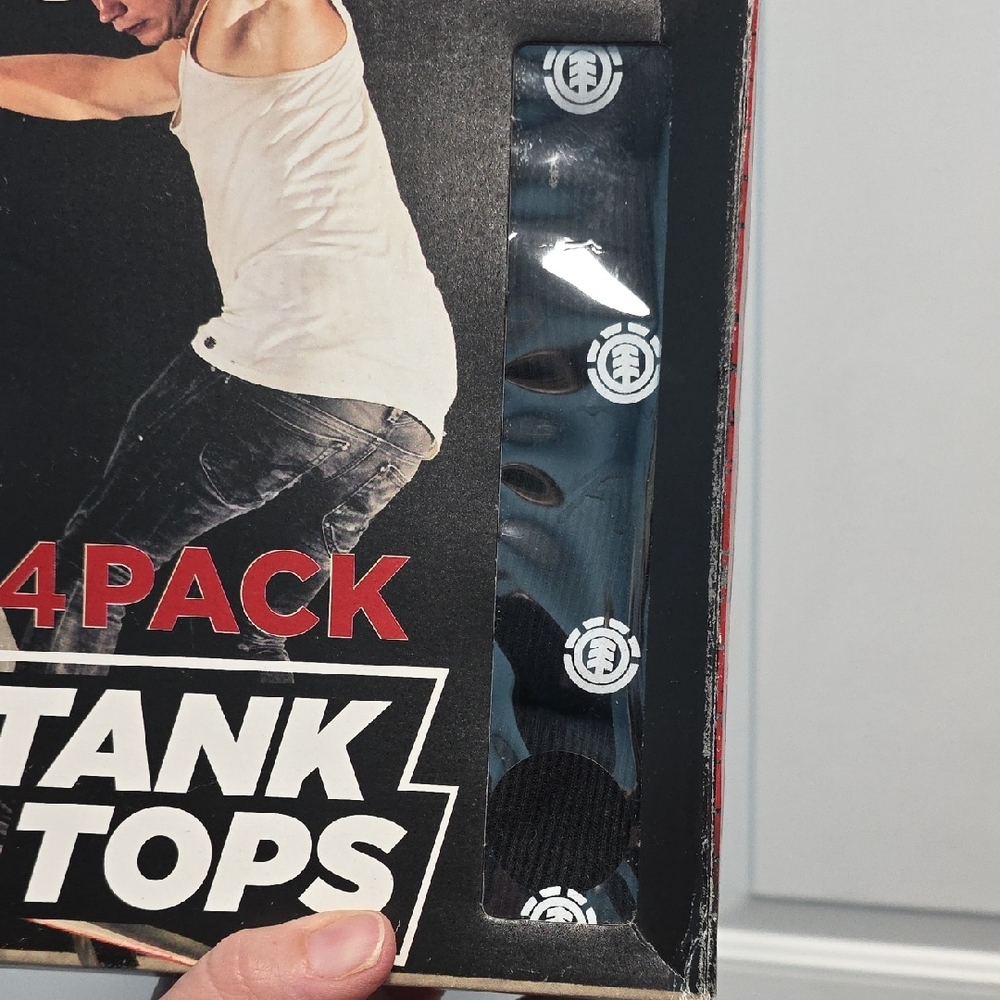 NIB Element Black Tank Tops 4-Pack - Picture 6 of 6